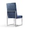 Manhattan Comfort Element Velvet Dining Chair in Blue, PK2 2-DC030-BL - alternate 3